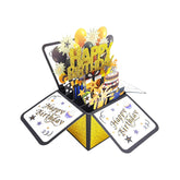 Pop Up 3D Birthday Card,Blank Greeting Card With Envelope, Birthday Gift For Him Dad Husband Son Women Kids Her