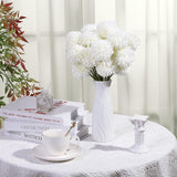 36 Pcs Artificial Flowers Chrysanthemum, Fake Hydrangea Flowers With Stems Ball Bouquet For Home Office Coffee House Table Parties Wedding And Baby Shower Decoration