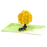 Ginkgo Handmade 3D Tree Pop Up Card For Birthday Thanksgiving Day Mothers Day, Thinking Of You Gift For Men Women Couple Wife Husband, With Envelope