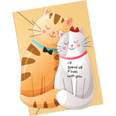 Valentines Day Card For Husband Wife, Funny Valentines Day Card For Her Him Husband Wife Boyfriend Girlfriend, Birthday Cards For Cat Lover, Valentines Gifts For Men Women