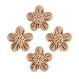 DECORA 12 Pieces Handmade Burlap Flowers for Wedding Decoration, Craft Making and Other DIY Stuff Making