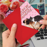 - Pack Of 3 Humorous Valentine'S Day Greeting Cards With Envelopes, Funny Pet Cat And Dog For Men And Women Couples (1 Designs, 3 Each) - Great Big Pug C6758Vdg-C3X1