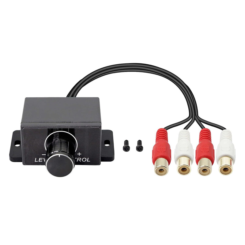 Universal Rca Level Controller Car Audio Amplifier Rca Audio Adjuster Bass Boo