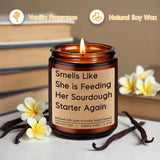 Candle, Gifts For Sourdough Bakers, Sourdough Gifts For Women, Starter, Sour Dough Bread Baking Making Presents For Bread Baker Lover, Funny Valentines Birthday Idea For Friend Sister Wife Her