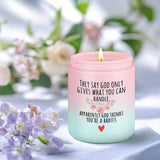 Get Well Candle, Breast Cancer Survivor Gifts For Woman, Comfort Gifts For Cancer Patients Women - Funny After Surgery, Surgery Recovery, End Of Chemo, Encouragement, Motivational Present