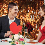 Valentine'S Day Rose Candle Ring Wreath Artificial Rose Red White Floral Candle Holder Flower Wreath For Valentine'S Day Party Wedding Table Centerpieces Home Front Door Bouquet Decor