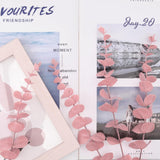 36 Pcs Pink Eucalyptus Stems Artificial Leaves Faux Eucalyptus Stems Branches 15 Inch For Wedding Bouquet Home Deco