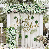 Lannu 2 Pack Artificial Rose Vine Flowers Fake Garland Ivy Flowers Silk Hanging Garland Plants For Home Wedding Party Decorations, (Cream)