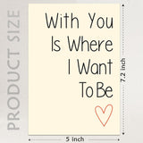 Romantic Valentines Day Cards With Envelope - Sweetest Day Cards For Husband, Wife, Girlfriend, Boyfriend And Fiance - Funny Bday Cards 5X7 Inch