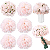 85 Pcs Valentines Artificial Peony Flower Bulk For Wedding Party Faux Peony Bouquet Silk Florals Arrangements For Wedding Table Centerpiece Festival Birthday Vase Decoration(Pink)