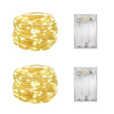2 Pack Battery Operated Mini Led Lights,Indoor Fairy Lights With Timer 6 Hours On/18 Hours Off For Bedroom Wedding Chris