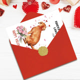 Cute Valentines Day Card Gifts For Dog Lover Dad Mom, Valentines Day Gifts For Him Her From Dogs