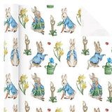 Easter Wrapping Paper Roll - Mini Roll - 17 Inch X 16.5 Feet - Rabbit Design Perfect For Easter, Spring Party, Baby Shower, Holiday