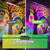 24W LED Black Light Bar UV Blacklight for Glow Party Halloween Body Paint Bedroom Game Room Stage Lighting