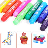 Paint Sticks,12 Classic Colors, Washable, Non-Toxic, Tempera Paint Sticks For Kids And Students