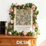 2Pcs Pink Artificial Peony Flower Garland - 12.79Ft Silk Fake Peonies Vine With Green Leaves,Greenery Decorative Hanging Faux Flowers For Living Room Home Wedding Party Wall Arch Decor
