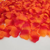 0.9Lb Sunset Red Rose Petals For Wedding,5000 Pcs Fake Silk Rose Petals,Artificial Flower Pedals For Romantic Night For Her Set,2.3''Faux Flower Pedals For Valentine'S Day Decorations