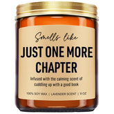 Funny Scented Candle, Book Lovers Gifts, Reading Accessories - Valentines Day, Birthday Gifts For Book Lovers Women, Men, Readers, Librarian, Bookworm, Nerd - Bookish Club Presents - 9 Oz
