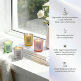 Scented Candles,4 Pack Soy Jar Candle Set Mercury Glass Votive Candle Gifts For Women Men,Aromatherapy Soy Wax Candles For Home