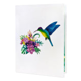 Hummingbird Birthday Card Pop Up For Women, Wife, Grandma, 3D Popup Greeting Card For Mothers Day, Fathers Day, Valentines Day, Anniversary, Thank You, Get Well