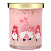 Valentine'S Day Candle - Gnome Candle Strawberry Scented Birthday Anniversary Romantic Valentines Candles Gift For Him Her Girlfriend Wife Boyfriend (Iloveyou)