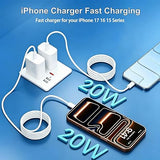 2 Pack 20W USB C Fast Charger with 6FT USB C Cable MFi Certified for iPhone 17 16 15 Pro Max iPad Pro Air