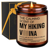 Scented Candle, Hiking Gifts For Women, Men - Cool Gifts For Hikers, Campers - Camping, Hiking Essentials - Funny Backpacking, Valentines Day, Birthday Ideas For Outdoor Lovers, Mountain Climbers