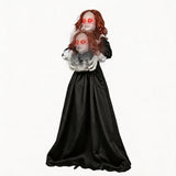 5.3FT Halloween Animatronics Standing Maid Decorations Outdoor