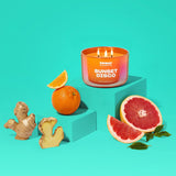 Sunset Disco Candle, Citrus Scented, Made With Essential Oils, 3 Wicks, 13.5 Oz