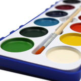 Watercolor Paint Pack With Wood Brushes 12 Washable Colors (0.61 Ounce (Pack Of 18))