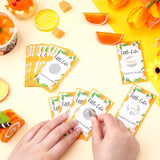 60 Pack Little Cutie Scratch Off Cards Little Cutie Baby Shower Games Orange Theme Scratch Off Cards For Little Cutie Baby Shower Birthday Party Supplies