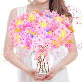 Musical Greeting Card, 3D Pop Up Cherry Blossoms With Light&Music Forever Flower Keepsake, Gift For Birthday, Anniversary,Retirement,Mothers Day, Get Well, Thank You, All Occasion Or Just Because - Size 14" X 8"- With Envelope & Notecard