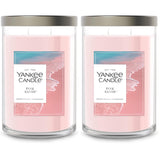 Yankee Candle Pink Sands Scented, Signature 20oz Large Tumbler 2-Wick Candle, Over 60 Hours of Burn Time (Pack of 2)