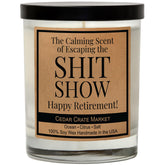 – Funny Retirement Candle | “Happy Retirement” Gift For Coworker Or Boss | Hand?Poured In The Usa | Premium Scented Long?Lasting Soy Candle (13.5?Oz Reusable Jar)