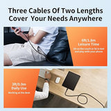 3 Pack USB A to USB C Fast Charging Cable 3FT 6FT Nylon Braided Cord