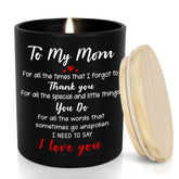 Birthday Gifts For Mom From Daughter Son - Long Lasting Vanilla Lavender Scented Candle 10 Oz - I Love You Mom Gifts For Mother, Mama, Mother In Law, Grandma, Candle For Women