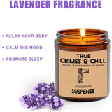 True Crimes & Chill Candle My Favorite Murder True Crime Gifts Crime Junkie Murder Mystery Murder Shows Soy Candles