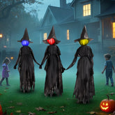 6 FT Witch Halloween Decorations Outdoor Yard Decor, Set of 3