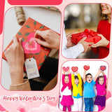 120 Sets Blank Valentine Cards Bulk With Envelopes Red Pink Heart Shaped Cutout Diy Greeting Cards For Valentine'S Day And Anniversary, 8 Colors, 3.54 X 3.54 Inches