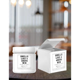 Smells Like A Vikings Win Sports Candle - Scented Soy Wax Candle (8.0 Oz) 50-60 Hour Burn Time, Cotton Wick, Frosted White Glass Jar, (Vanilla)