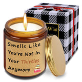 Funny Happy Birthday Candle Gifts For Women Men, Unique Best Friend 40Th Birthday Gift For Women Men, Fun Gift Ideas Smells Like You'Re Not In Your Thirties Anymore Candle, Vanilla