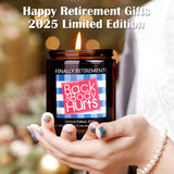 Best Retirement Gift For Woman Men, Funny Retirement Gifts For Men Women 2025 Happy Retirement Party Decorations, Retired Gifts For Women Lavender Candle Gifts For Teacher Nurse Coworker Friends Her