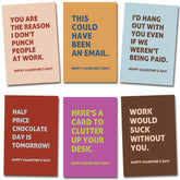 Funny Valentine'S Day Card Set For Coworkers, Humorous Valentines Cards For Colleagues Boss Employees, 4 X 6 In(6 Designs, 24 Cards With Envelopes)