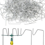 120 Packs Christmas Light Hangers Hook, Stainless Steel Christmas Ornament Hangers Xmas Outside String Light Ornament Hanger Outdoor Hanging Lights Xmas Decoration