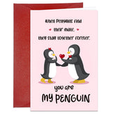 Romantic Valentine'S Day Cards Valentine'S Day Greeting Cards With Envelope Valentines Card For Wife Husband You Are My Penguin Anniversary Card For Woman Man Valentine'S Gifts