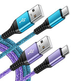 2 Pack 6FT USB C Fast Charging Cable Type C Charger Cord for Samsung Galaxy S26 S25 S24 S23 Google Pixel Android