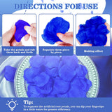3000Pcs Fake Rose Petals, Artificial Flower Petals For Romantic Night, Valentine'S Day, Flower Girl Basket, Proposal, Wedding Decorations, Dark Blue+Light Blue+White