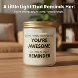 Candles Gifts For Women Inspirational Unique Valentines Mothers Day Christmas Birthday Gifts For Her Sister Best Friend Wife Girlfriend Stocking Stuffers For Women, Lavender Scented Candle