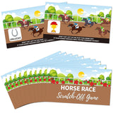 60Pcs Kentucky Horse Derby Party Supplies Game - Horse Racing Scratch - Off Cards, Horse Game Supplies, Birthday Party Games, Bachelor Party Games