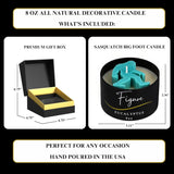 Bigfoot Candle – All Natural Eucalyptus Scented | Beeswax & Soy Wax Blend | Aromatherapy & Mosquito Deternet | Camping Sasquatch Gift | 100% Beeswax Wick | Premium Gift Box For Men & Women